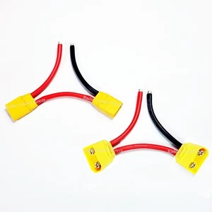 RCP (2) XT90 Connectors In Series Tinned Ends Build Your Own 8 or 10 awg 2 PCS - Picture 1 of 18
