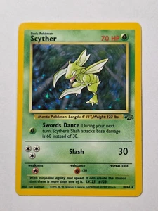 Scyther 10/64 Jungle Set Rare Holo Pokemon Karte WOTC 1999 - Excellent - Bild 1 von 5
