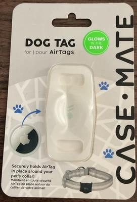 Suporte de coleira Case-Mate Dog TAG para AirTag - Brilha no escuro - Imagem 1 de 2