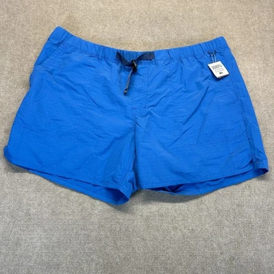 REI Co-op Trailmade Amphib Shorts Men's 2XL Blue Drift Elastic Waist Belt 6" NEW - Imagem 1 de 4