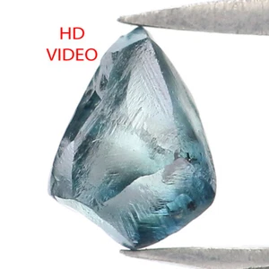 0.80 CT Natural Loose Rough Cut Diamond 6.15 MM Blue Color Rough Diamond LQ2330 - Picture 1 of 8