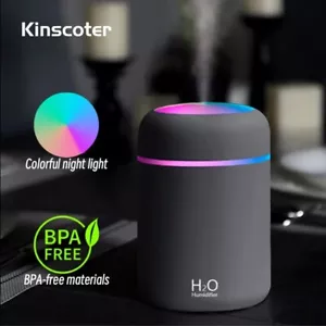 300ml H2O Air Humidifier Portable Mini USB Aroma Diffuser With Cool Mist - Picture 1 of 12