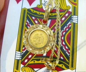 GOLDMÜNZSCHMUCK 2 PESOS HALSKETTE - Bild 1 von 3