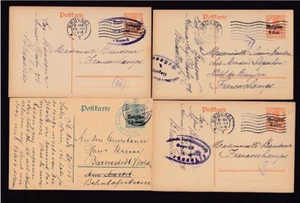 Military WW1 German Occupation Belgium overprint stationery cards x18 - Picture 1 of 8