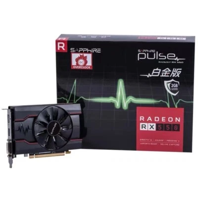 SAPPHIRE Pluse Radeon RX 550 4GB OC GDDR5 Graphics Card - Image 1 of 4
