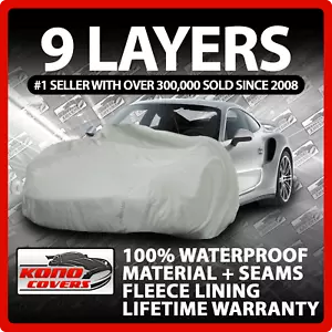 9 Layer Car Cover Indoor Outdoor Waterproof Breathable Layers Fleece Lining 6395 - Picture 1 of 12