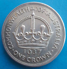 Australie Australia 1 crown argent 1937 km 34