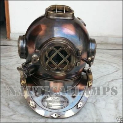 Antique Mark V Marine Scuba Diving Diver Helmet Handmade Maritime Vintage Gift - Image 1 of 3