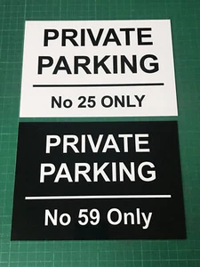 Personalised Private Parking Metal Sign Custom No Keep Clear Any Text Waterproof - Picture 1 of 15