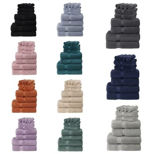 Luxury 100% Egyptian Cotton Super Soft 600GSM Bathroom Towels 10 Piece Bale Set - Picture 1 of 33