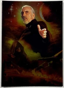 2002 Star Wars Attack of the Clones SILVER FOIL #9 Count Dooku & Sidious NM-MT - Picture 1 of 4