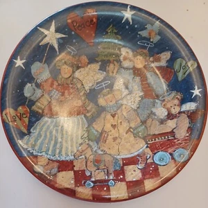 Susan Winget 8" Plate Angels Peace, Love And Joy. Christmas Plate. Collectable - Picture 1 of 5