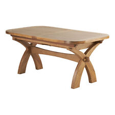Oak Furnitureland Extending Dining Table Hercules Natural Oak RRP £899.99