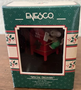 1989 ENESCO CHRISTMAS ORNAMENT - SPECIAL DELIVERY - 1st IN SERIES - NEW IN BOX - Picture 1 of 7