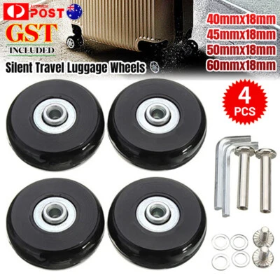 4/8PCS Silent Travel Luggage Wheels Replacement Dia40/45/50/60mm Suitcase Part - image 1 of 4