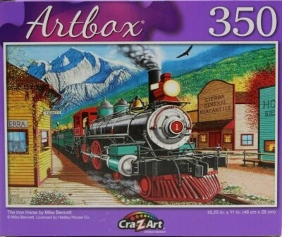 Jigsaw Puzzle 350 Piece The Iron Horse Mike Bennett 18 X 11  Artbox - Image 1 of 3