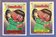 1987 Garbage Pail Kids Series 11 #448a Touch Toni & 448b Phoney joni 2 STARS