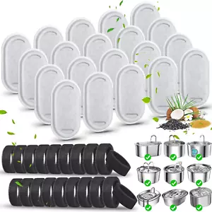 40 Pack Cat Water Fountain Filters-Cat Fountain Replacement Filters for Stainles - Picture 1 of 12