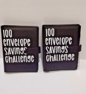 2 pack 100 Envelope Challenge Binder Save $5050 Goals 100 Day Savings Challenge - Picture 1 of 7