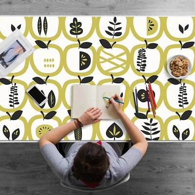 Tischunterlage Arbeitsunterlage für Zuhause Muster für Äpfel 120x60 - Bild 1 von 4