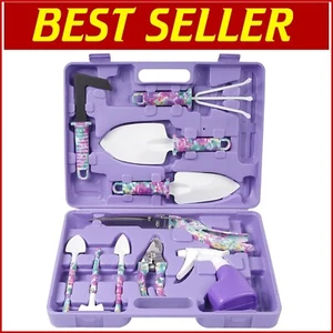 Lightweight 10-in-1 Gardening Kit with Purple Carry Case - Perfect for All Ages - Picture 1 of 9