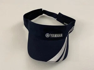 Yamaha Dark Blue Adjustable Sun Visor Hat Cap One Size - Picture 1 of 4