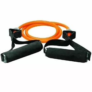 Strong Resistance Tube Band - Yoga Sports Gym Home Exercise Workout-Orange - Picture 1 of 1