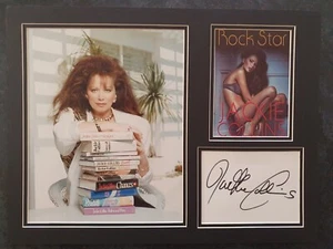 JACKIE COLLINS - Tarjeta blanca montada 16x12 firmada - LITERATURA - Imagen 1 de 1