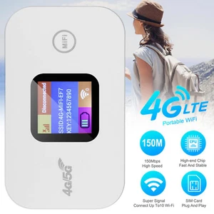 4G LTE WLAN Router Mobiler Breitband 150 Mbit/s WiFi SIM Hotspot für 10 Benutzer - Bild 1 von 12
