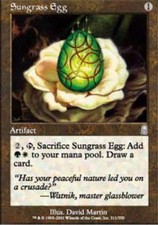 4x Sungrass Egg ~ Near Mint Odyssey MTG Magic x4 4 UltimateMTG Playset Artifact