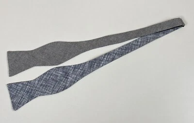 Pajarita gris algodón para hombre Neiman Marcus Foto 1 de 3