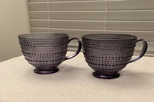 NEW Brooklyn Steel Footed Knobby Steel Gray Glass Cappuccino Coffee Latte Mugs - Picture 1 of 2