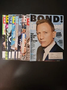 Entertainment Weekly 2015-16 Lot Of 9 Craig Bond Fey Poehler Gilmore Girls FN+ - Picture 1 of 8