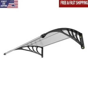 Transparent Window Door Awning Canopy UPF 50 Sun Protection Easy Installation - Picture 1 of 6