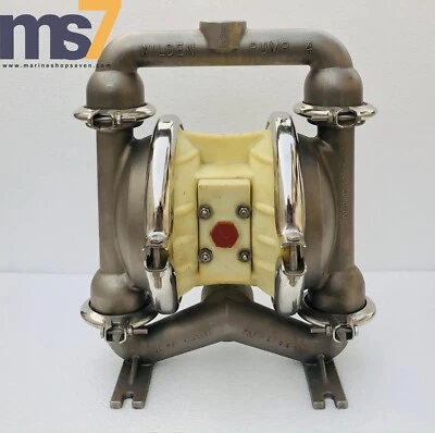 WILDEN PUMP 4 STAINLESS STEEL SS DOUBLE DIAPHRAGM/TRANSFER PUMP 1-1/2" TF #7 - Image 1 of 4