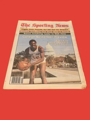 Vista previa de baloncesto universitario The Sporting News 12/6/80 Maryland Albert King Foto 1 de 2