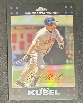 Jason Kubel 2007 Topps Chrome Refractor #220 - Minnesota Twins - Image 1 of 2