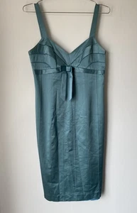 Vintage Betsey Johnson New York Dress Empire Waist Bow Ribbon 90s Y2K Size 8 - Picture 1 of 13