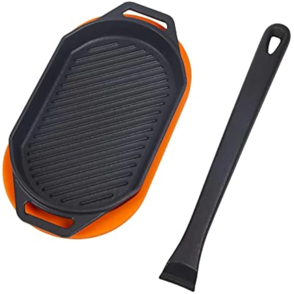 Platos Sizzler de hierro fundido-accesorios para horno de pizza/utensilios de cocina, sartén Grizzler  Foto 1 de 1