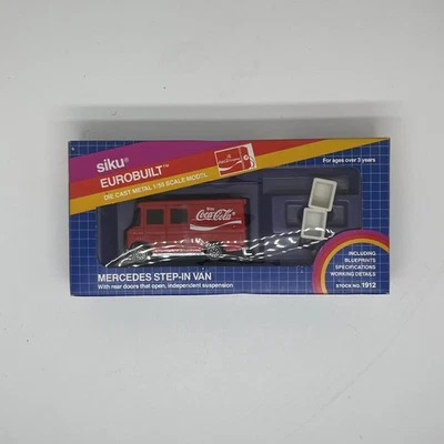 1/55 SIKU Eurobuilt Mercedes Step-In Van Coca-Cola #1912 Diecast Coke - Image 1 of 2