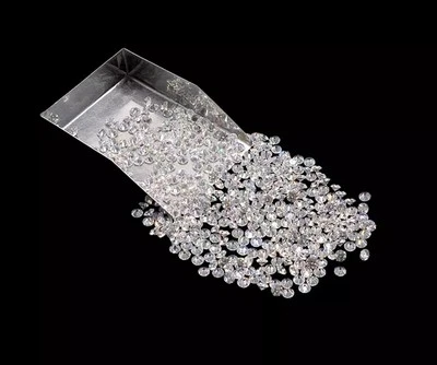 Certified 1 mm Round Cut CVD Diamond J Color VS1 Clarity 25 Pcs Diamond Lot - Image 1 of 4