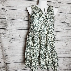 Steve Madden Women's A-Line Baby Doll Dress Green Size XL  - Picture 1 of 7