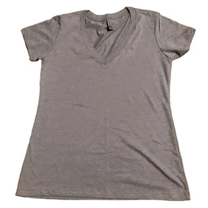 New Women XL Short Sleeve Shirt Gray - Picture 1 of 5