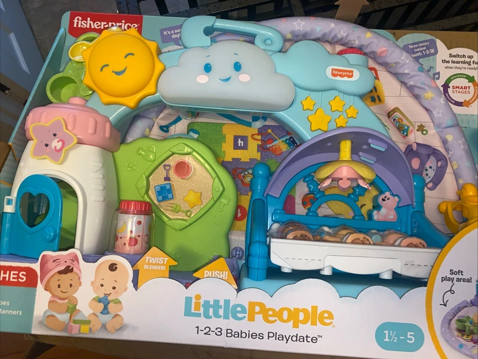 Fisher-Price Little People 1-2-3 bebés fecha de juego musical interactivo Foto 1 de 1