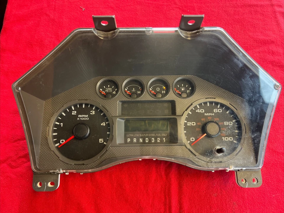 Cuadro de instrumentos diésel Ford F250 F350 F450 Super Duty 2008-2010 fabricante de equipos originales Foto 1 de 4