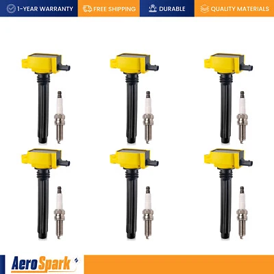 6 Ignition Coil & 6 Platinum Spark Plug for 11-20 Dodge Grand Caravan 3.6L UF648 - Image 1 of 4