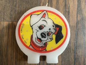 101 Dalmations BIRTHDAY CAKE TOPPER CANDLE Dog DISNEY Large 3 1/2" Wide - Picture 1 of 2