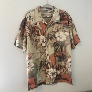 Boca Classics Island Wear Hawaiian Floral - 100% Soft Silk Shirt - Mens M (L6) - Picture 1 of 9