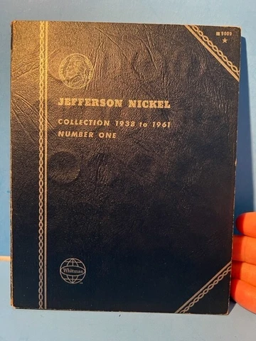 1938-1961 Whitman Book #1 of 17 JEFFERSON NICKELS (1954-1961D) Coins LOT Cover
