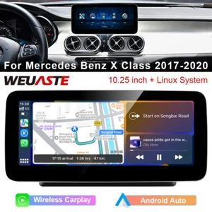 Carplay Linux Screen 10.25'' Wifi Navigation Fit For Benz X Class 2017-20 NTG5.0 - Picture 1 of 12